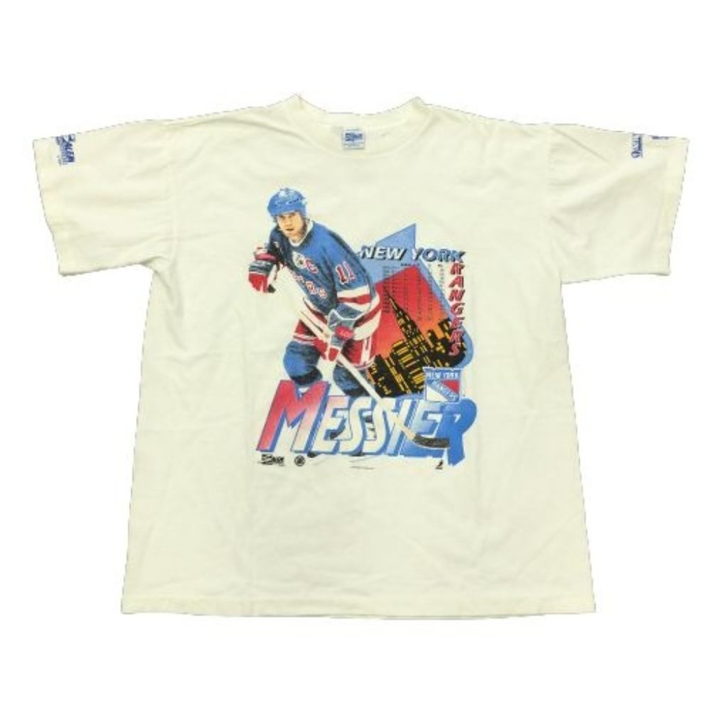 Salem Sportswear New York Rangers Mark Messier 1991 White T-Shirt - Size XL